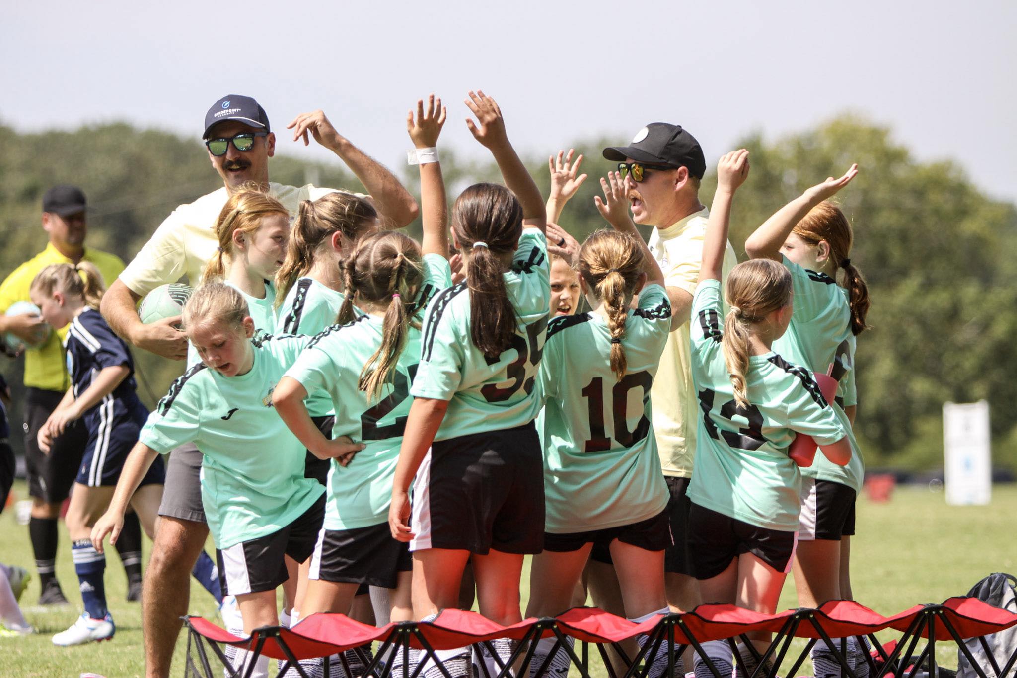 Elevate FC team celebration