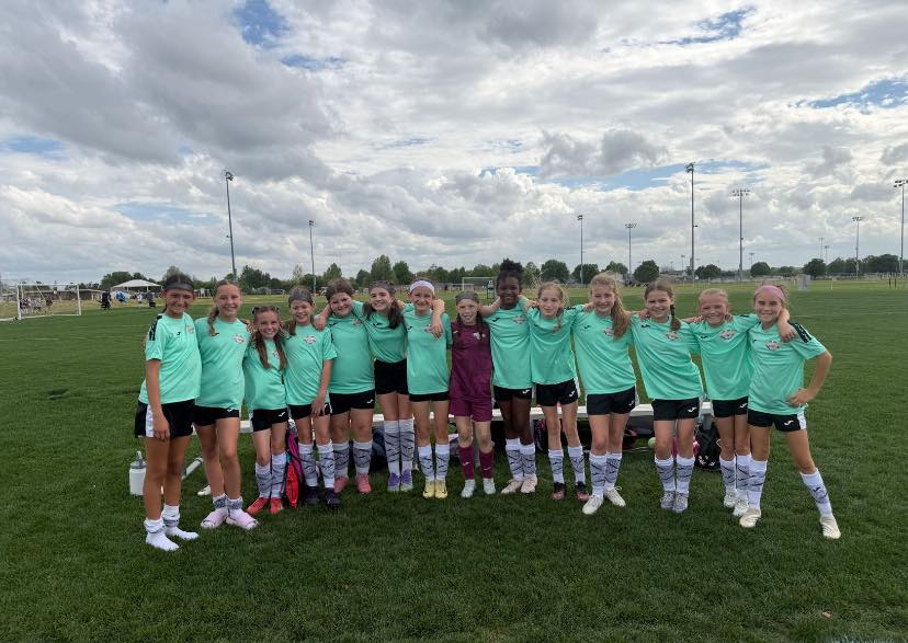 Elevate FC girls team at tournament