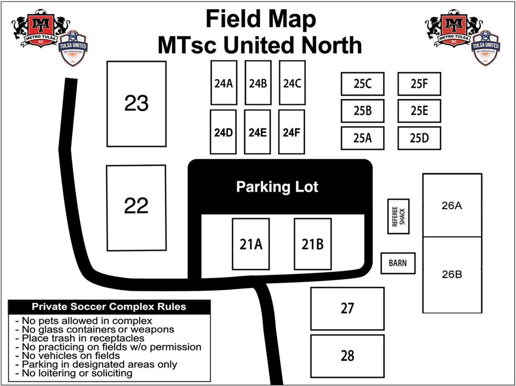 MTsc United North Field Map